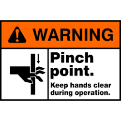 Safety sign -- Pinch Point