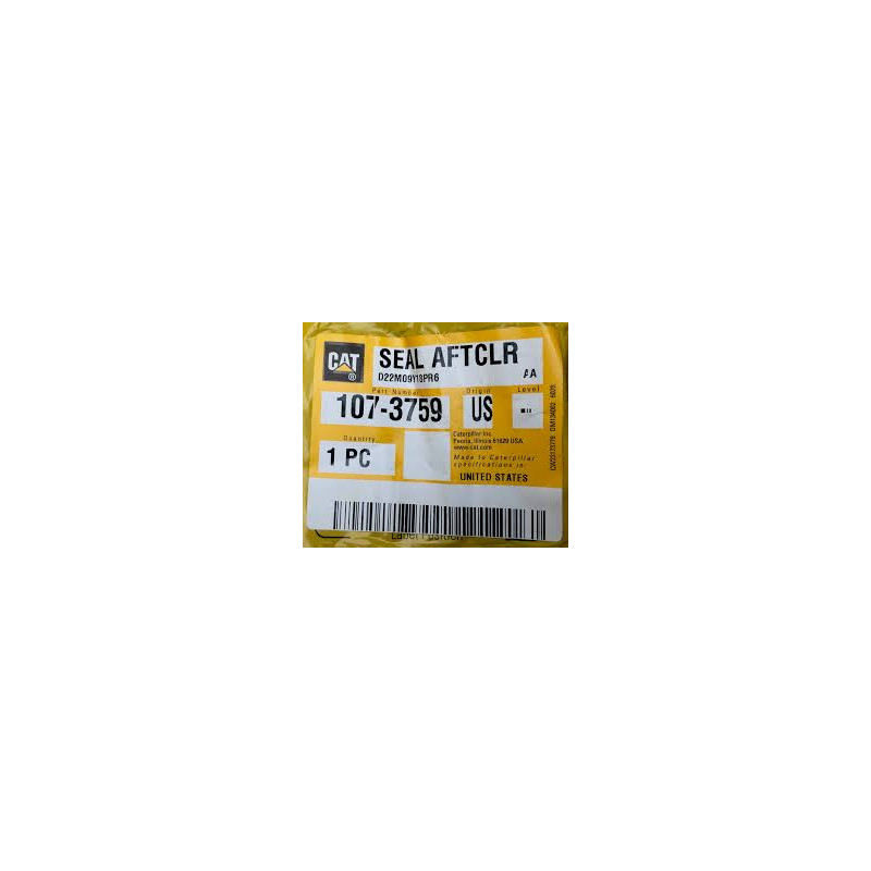 Seal to this aftercooler, Maker CAT, Part no. 107-3759, specification ...