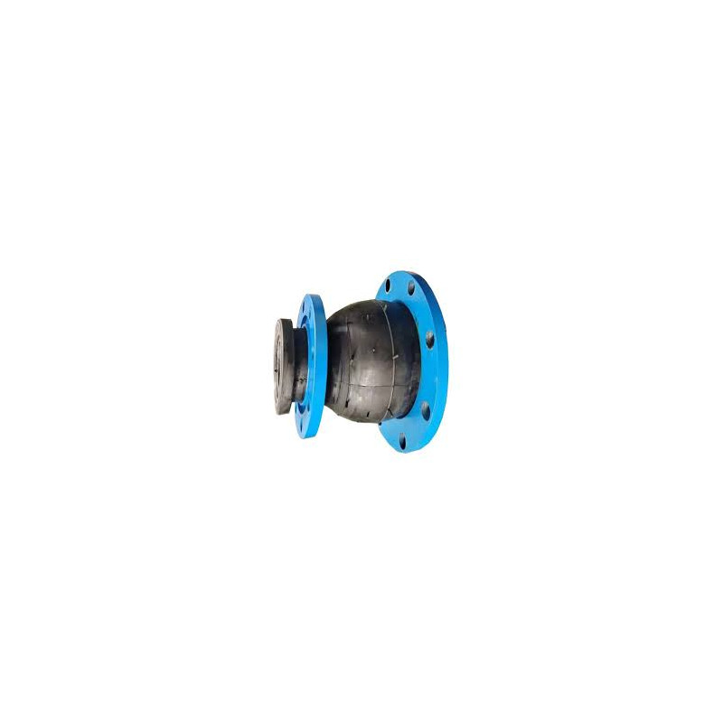 Carbon Steel Galvanized EPDM Flexible Flange Concentric Reducer Rubber Joint Flange size: DN125 – DN100 Length: 150 mm