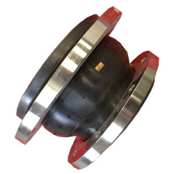 Carbon Steel Galvanized EPDM Flexible Flange Concentric Reducer Rubber Joint Flange size: DN125 – DN100 Length: 150 mm