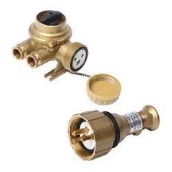 PLUG&RECEPTACLE W/SWITCH 3PIN, WATERTIGHT HNA CAST BRASS, IMPA: 792888