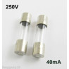 GLASS TUBE FUSE 5x20mm 40mA 250V