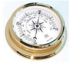MARINE ANEROID BAROMETER,200MM DIAM 370237