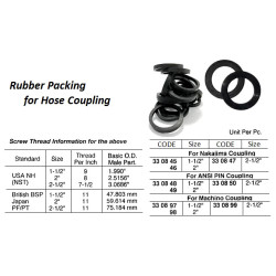 RUBBER PACKING FOR HOSE GUILLEMIN COUPLING DN50