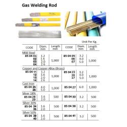 GAS WELDING ROD SILVER(50%)