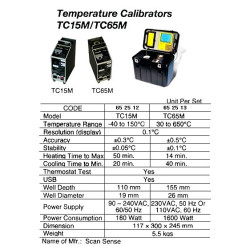 TEMPERATURE CALIBRATOR TC65M, IMPA CODE 652513