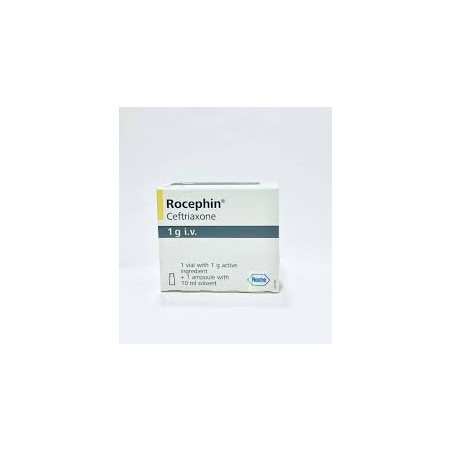 Ceftriaxone Rocephin ampoule 1g for infections